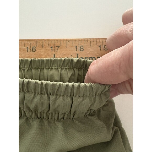Bather Swim Trunks Shorts Mens Medium Olive Green Drawstring Liner Pool Beach - Picture 8 of 16